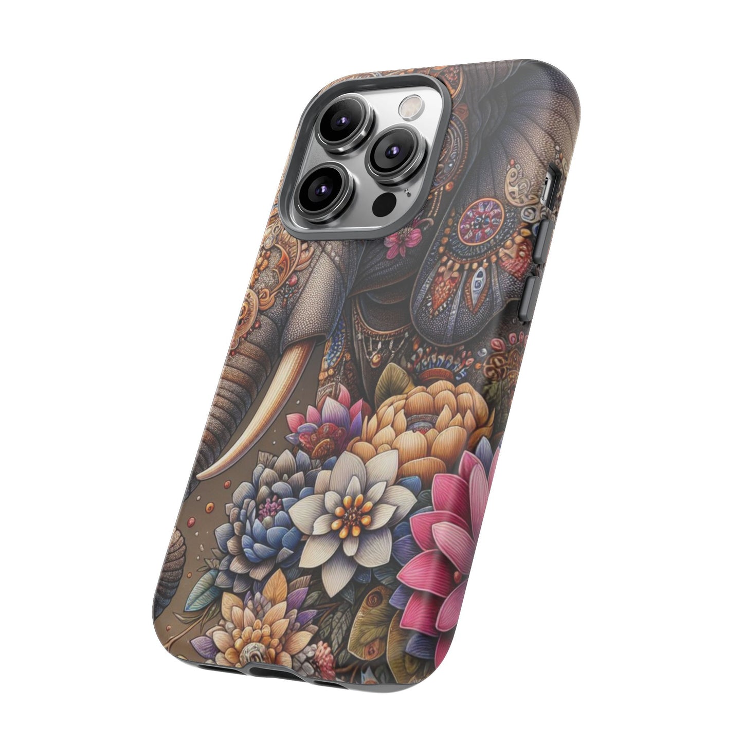Royal Ornate Elephant Mobile Cover – Luxurious Bohemian Art