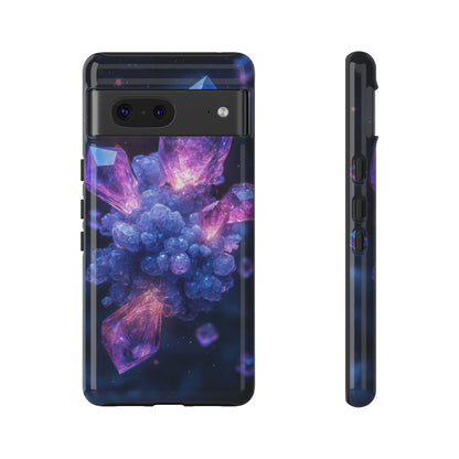 Cosmic Amethyst Crystal Phone Case for iPhone, Samsung & Google Pixel