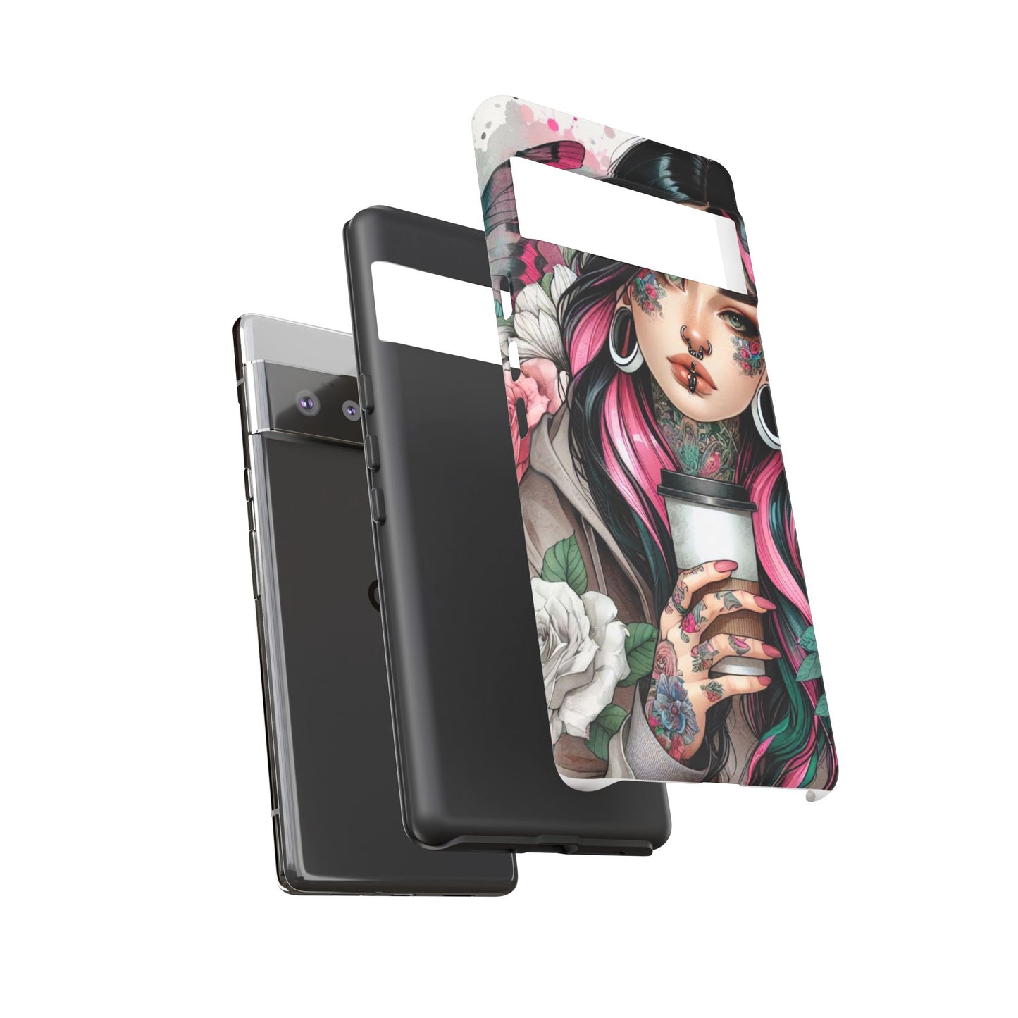 Tattooed Coffee Lover Art Mobile Case