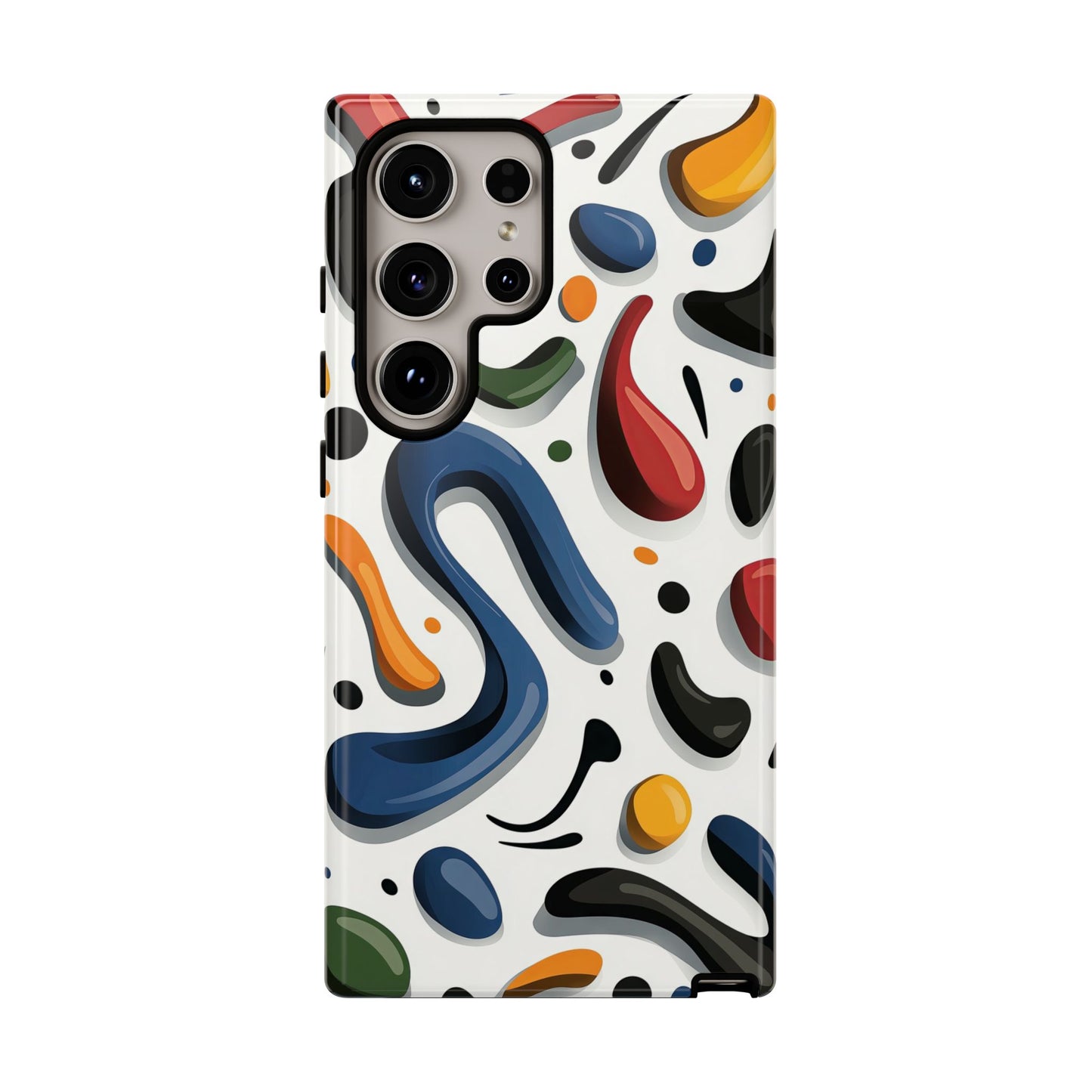 Color Cascade – Glossy Abstract Blob Case for iPhone, Pixel & Samsung