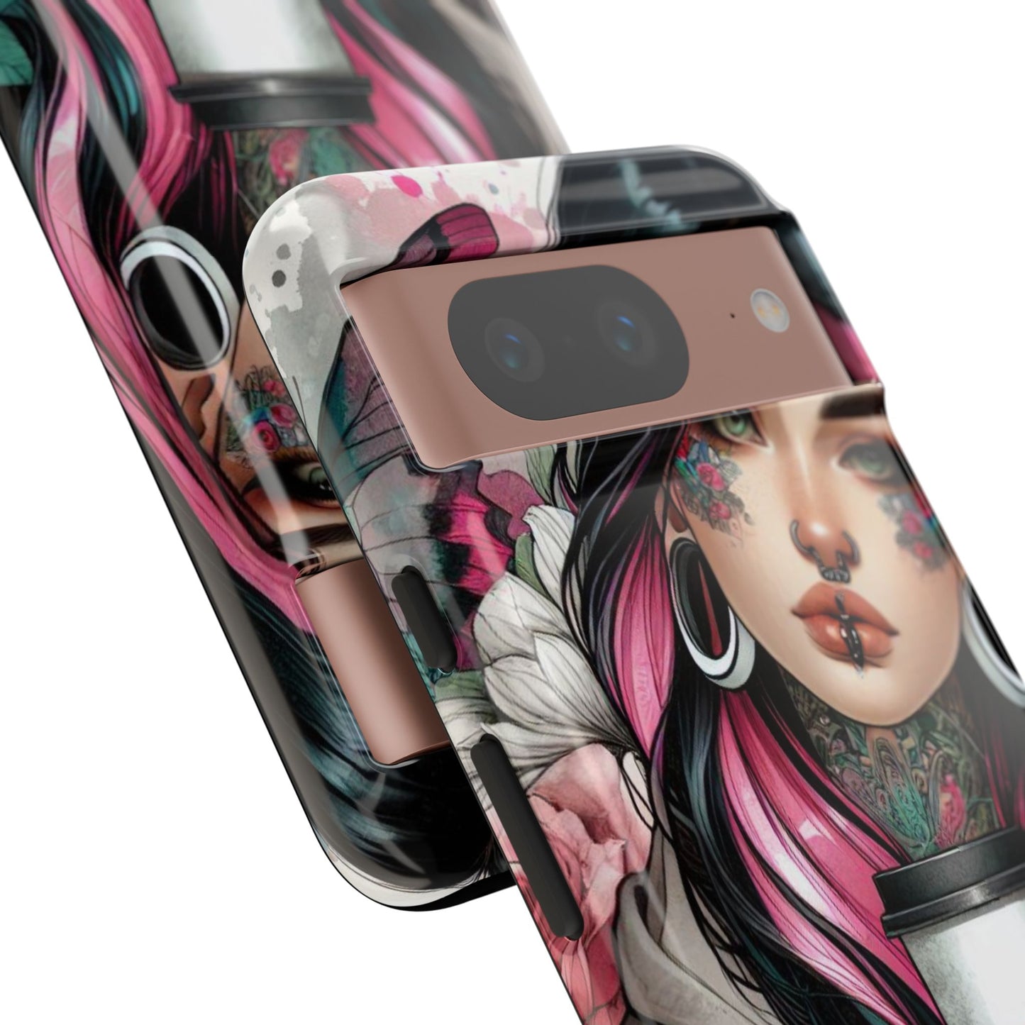 Tattooed Coffee Lover Art Mobile Case