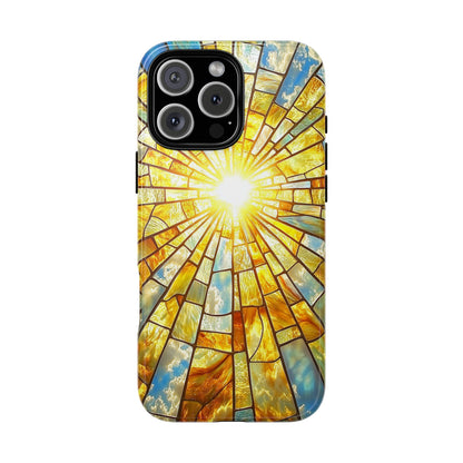 Heavenly Light – Radiant Sunburst Phone Case for iPhone, Samsung & Pixel