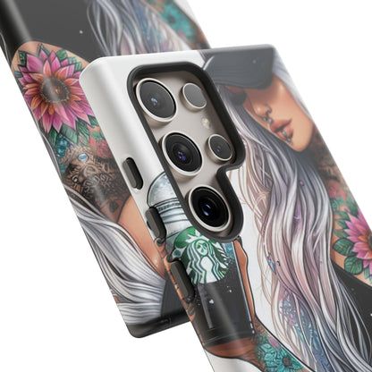 Tattooed Coffee Queen – Edgy Urban Aesthetic Mobile Cover