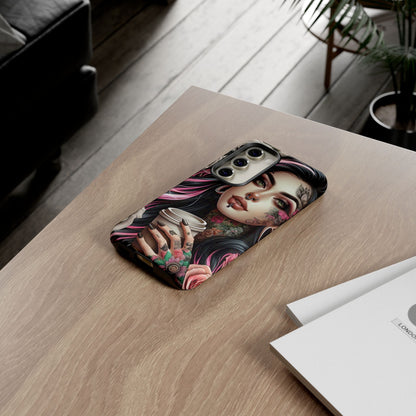 Gothic Rose Coffee Queen Mobile Case