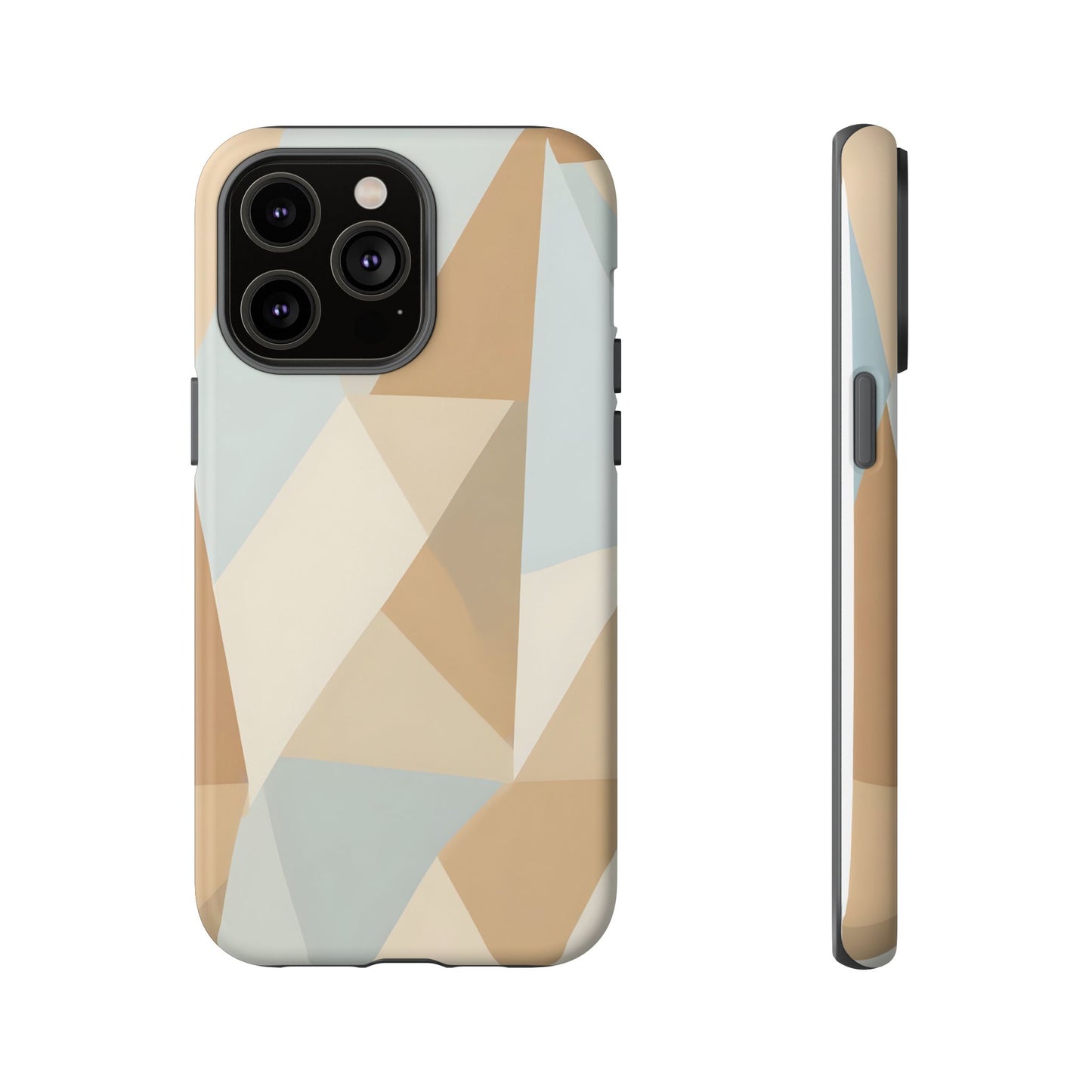 Neutral Geometrical Triangular Abstract Pattern