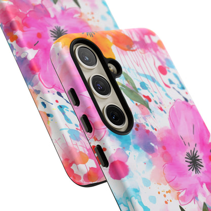 Vibrant Watercolor Floral Phone Case – Artistic & Colorful Design