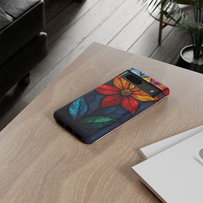 Radiant Blossom: Red and Orange Floral Elegance
