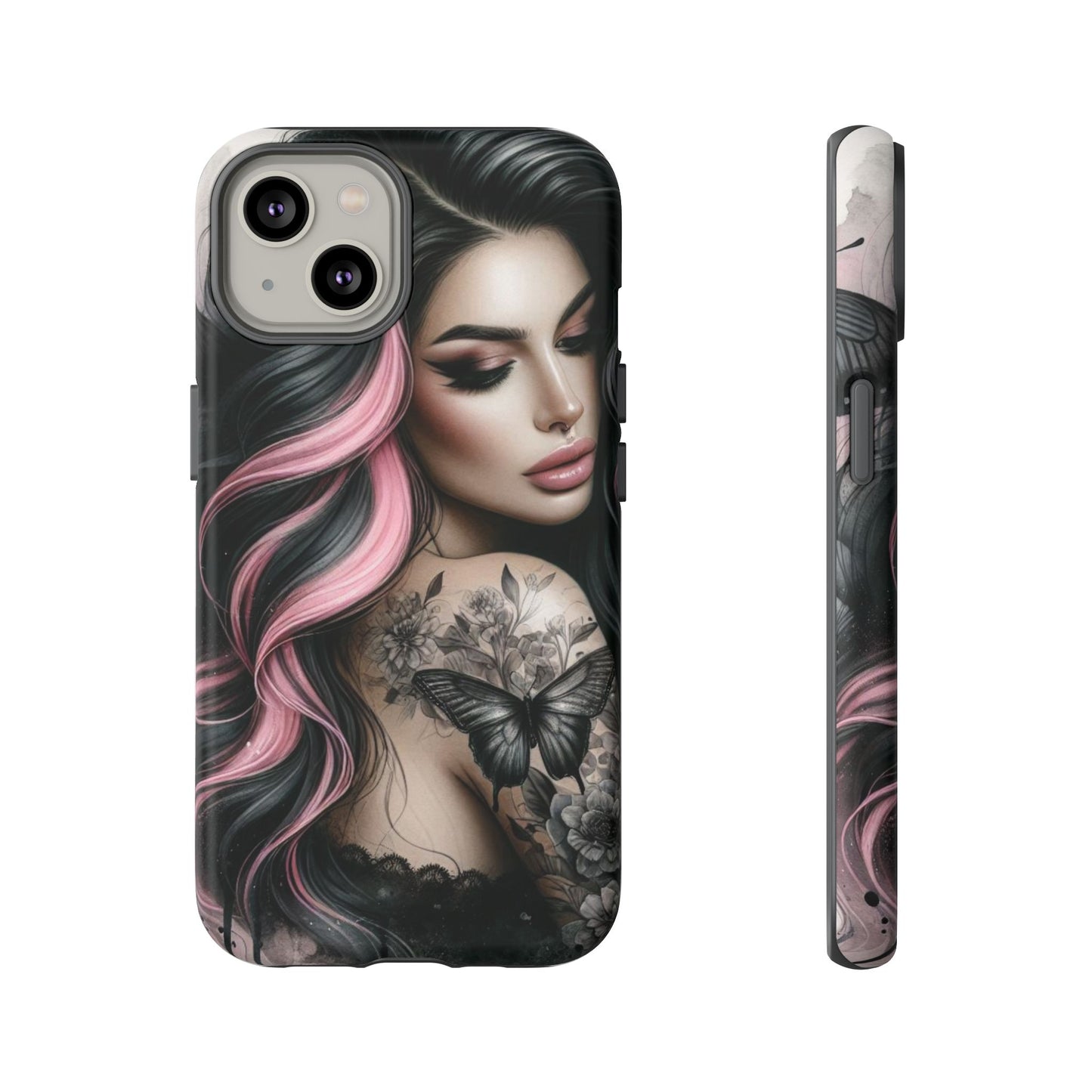 Butterfly Noir – Gothic Beauty & Inked Elegance Mobile Cover