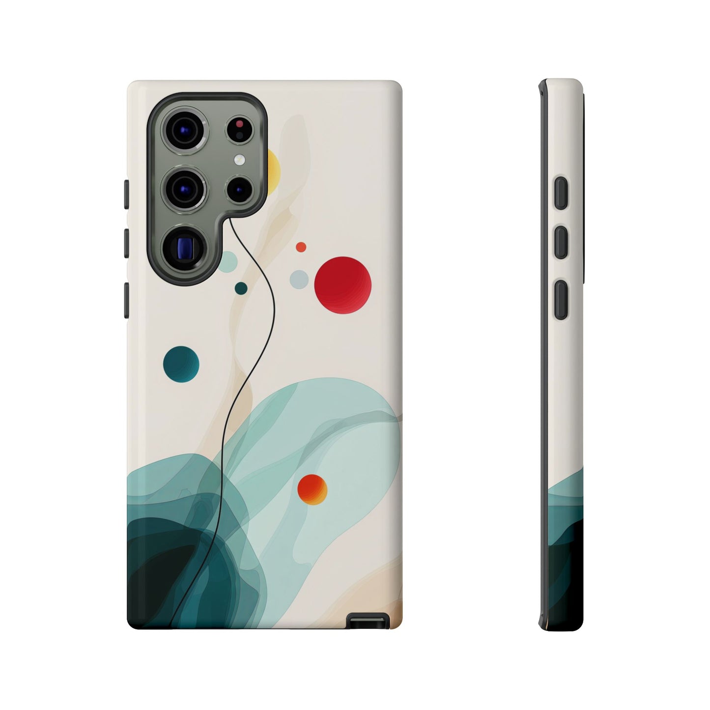 Cosmic Citrus Flow – Abstract Art Phone Case  for iPhone, Samsung & Pixel
