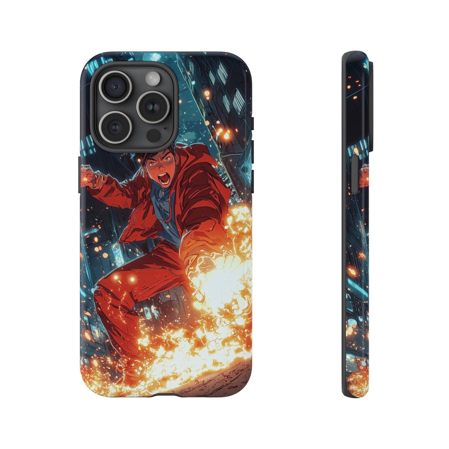 Urban Firestarter | Neon Blaze Hero Phone Case for iPhone, Samsung & Pixel