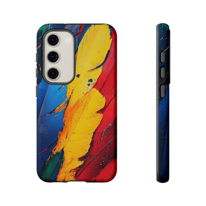 Tropical Macaw Feather Phone Case for iPhone, Samsung & Google Pixel