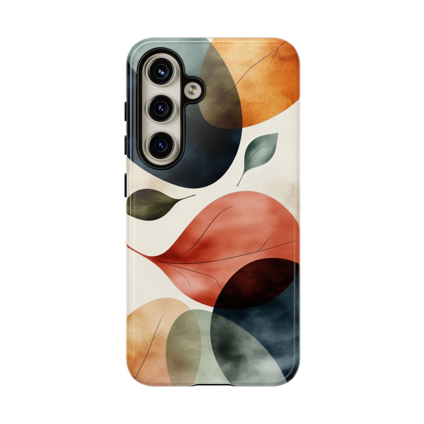 Tranquil Tones Terrazzo Leaves Print Phone Case for iPhone, Pixel & Samsung