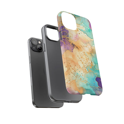 Golden Aura Abstract Watercolor Mobile Case