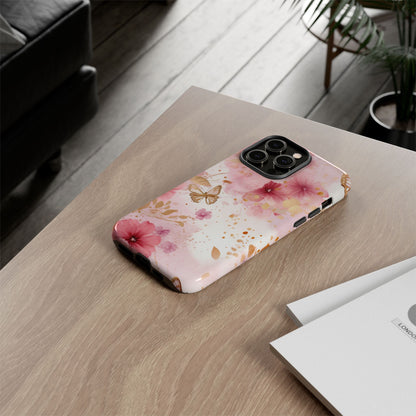 Blush Elegance Floral Mobile Case