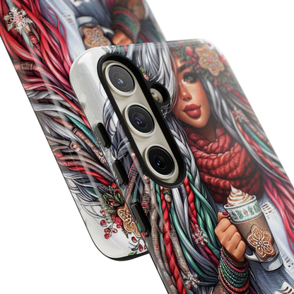 Boho Winter Queen – Cozy Dreads & Holiday Vibes Mobile Cover