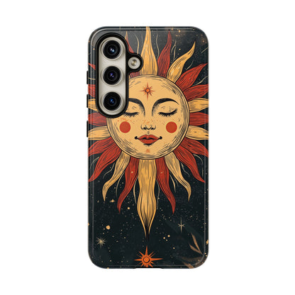 Boho Cosmic Sun Phone Case for iPhone, Pixel & Samsung