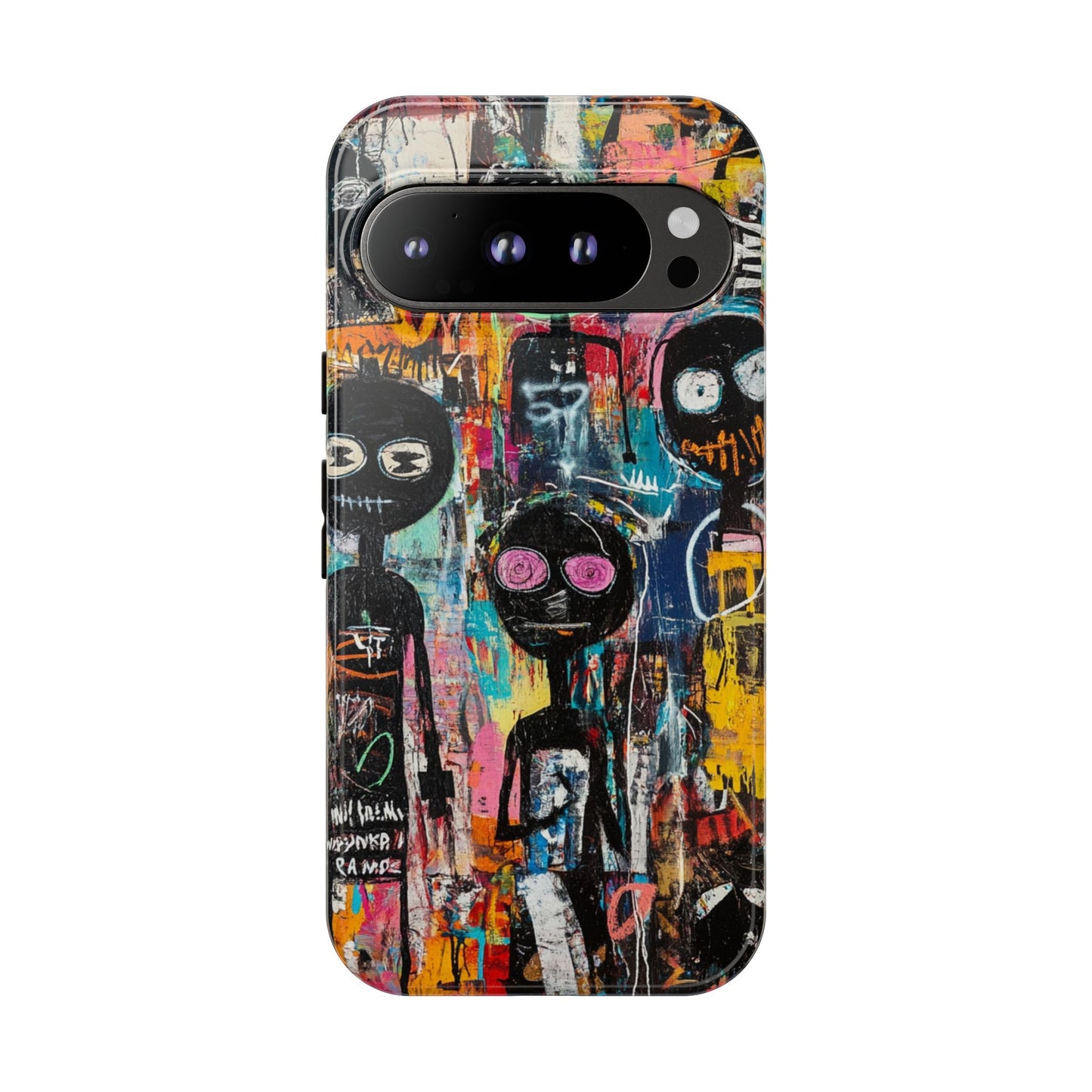 Basquiat Art iPhone Case – Modern Urban Graffiti Design - iPhone, Samsung & Google Pixel Cover - Artistic Painting Case,  Art Lover Gift
