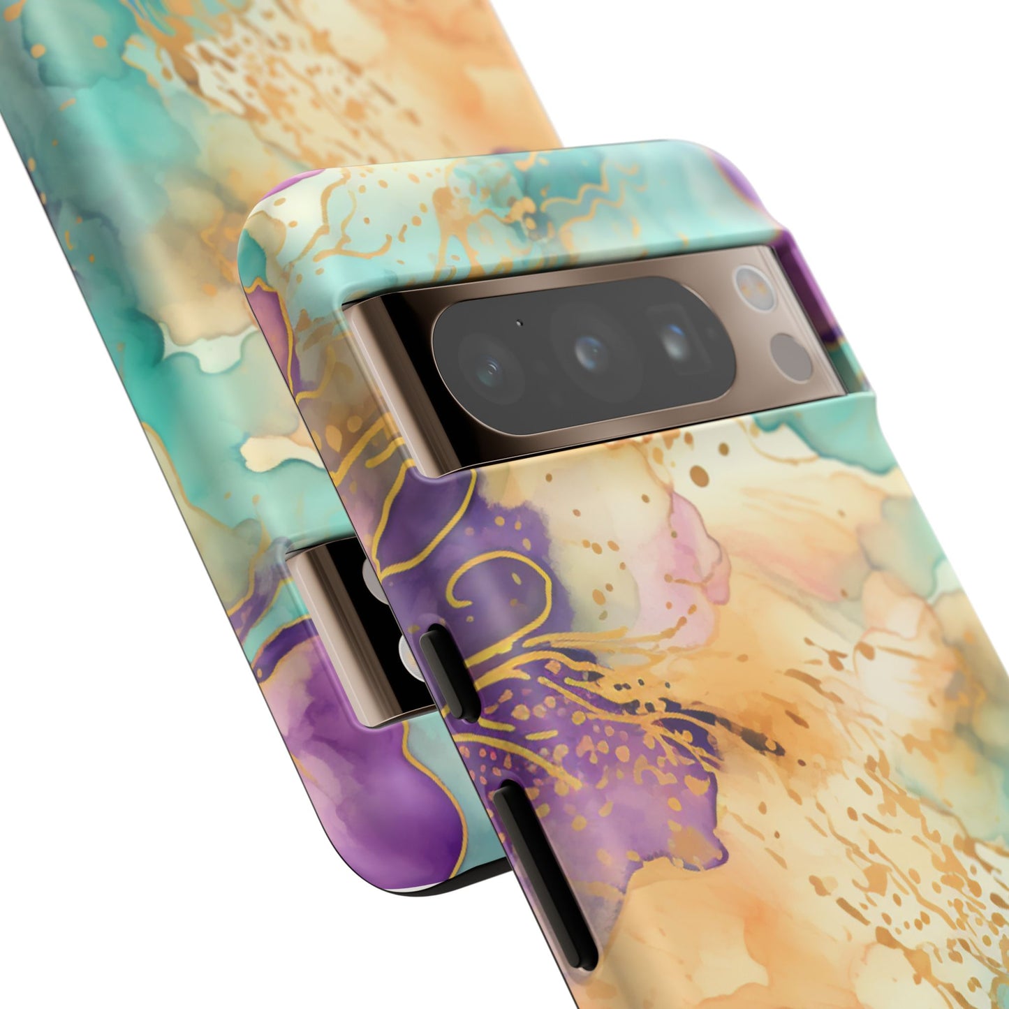Golden Aura Abstract Watercolor Mobile Case