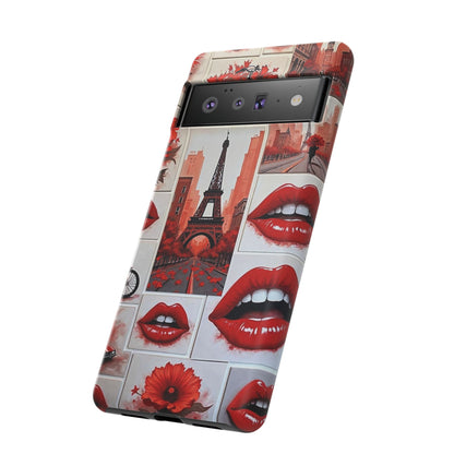 Red Lips & Eiffel Tower Phone Case