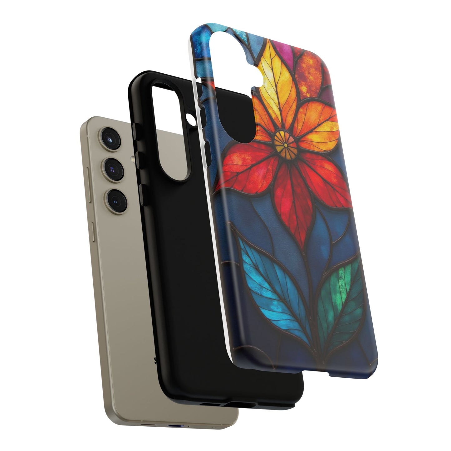 Radiant Blossom: Red and Orange Floral Elegance