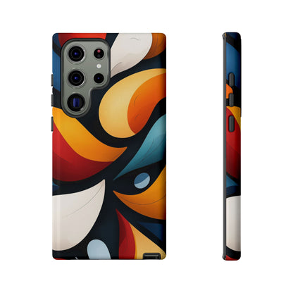Petal Drift – Modern Abstract Leaf Pattern Phone Case for iPhone, Samsung & Pixel
