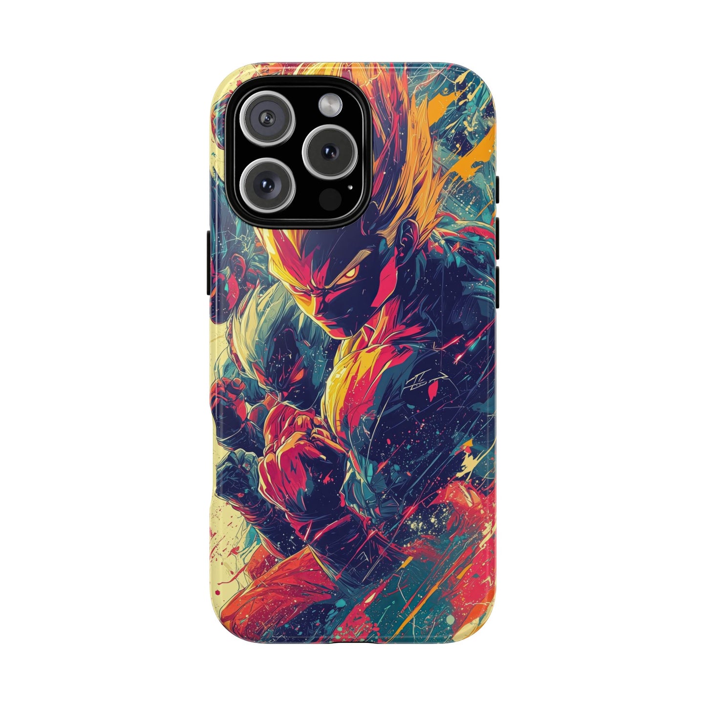 Saiyan Fury | Anime Warrior Power Surge | Comic Style Dragon Battle Phone Case for iPhone, Samsung & Pixel