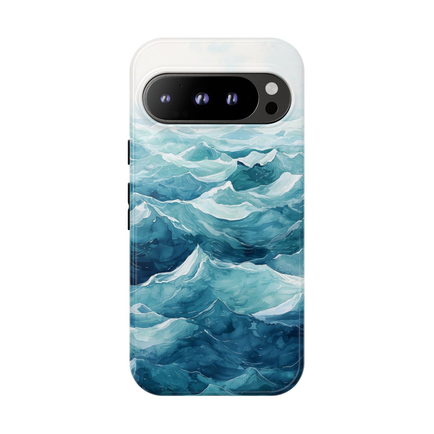 Aqua Drift Watercolor Phone Case for iPhone, google Pixel & Samsung