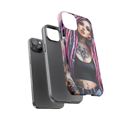 Tattooed Rebel – Gothic Cat Spirit Mobile Cover