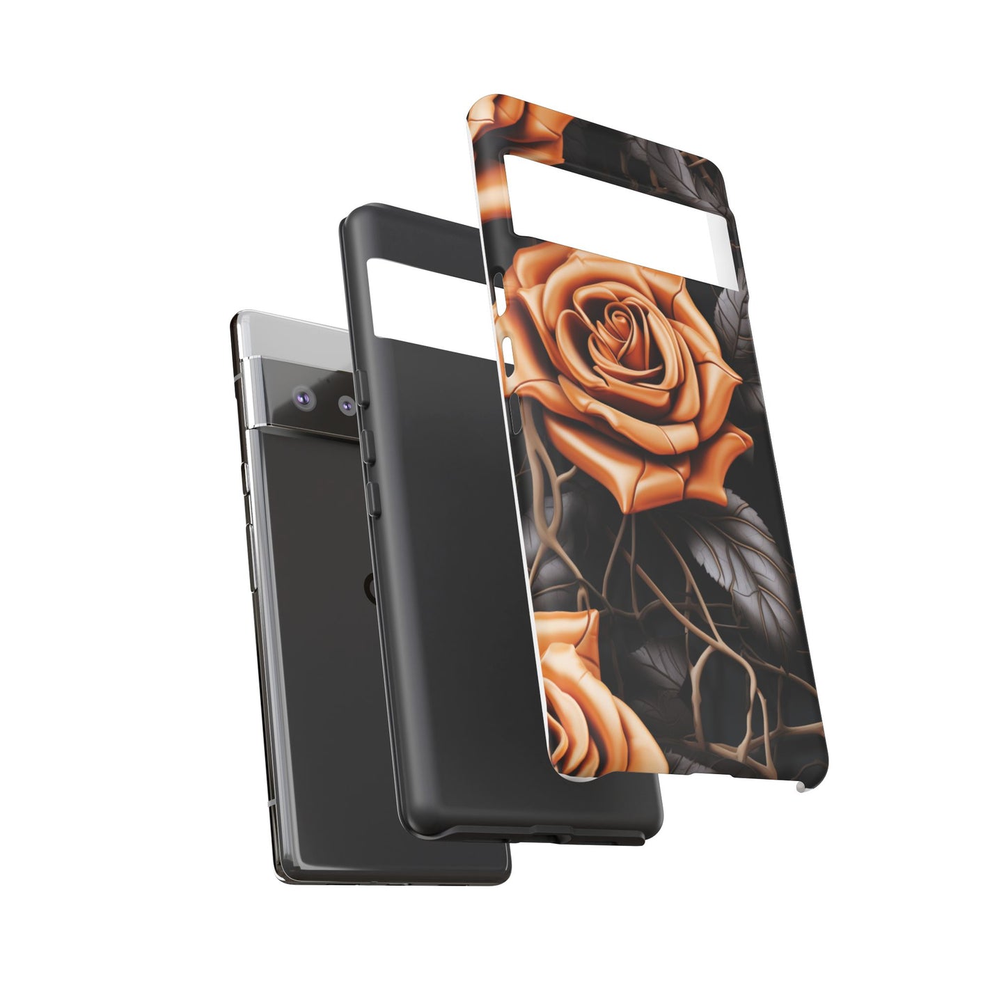 Midnight Gold Rose Mobile Case