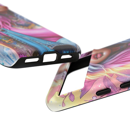 Sunset Glow – Pastel Punk & Floral Ink Mobile Cover