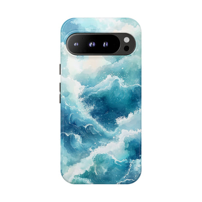 Tidal Tranquility Watercolor Phone Case for iPhone, google Pixel & Samsung