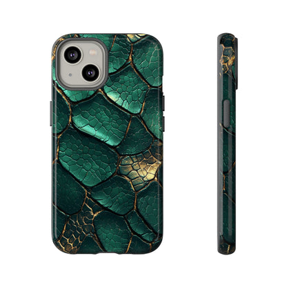 Emerald Serpent Snakeskin Phone Case for iPhone, Samsung & Google Pixel
