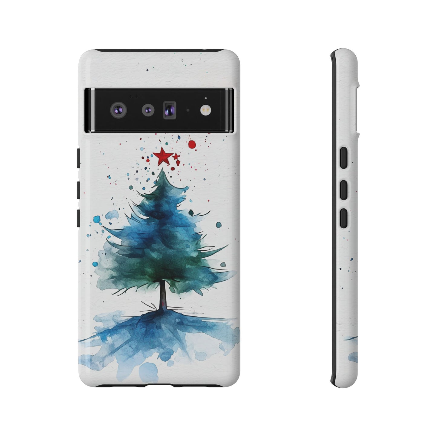 Winter Bloom – Watercolor Tree Art Case for iPhone, Pixel & Samsung