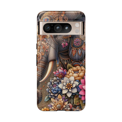 Royal Ornate Elephant Mobile Cover – Luxurious Bohemian Art