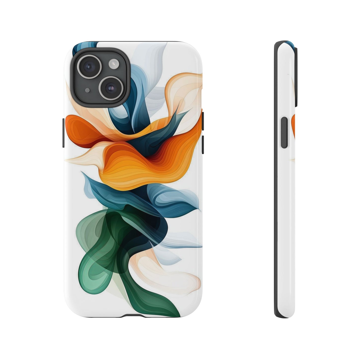 Verdant Flow – Modern Abstract Phone Case for iPhone, Samsung & Pixel