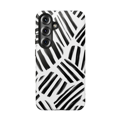 Sleek Noir Striped Phone Case for iPhone, google Pixel & Samsung