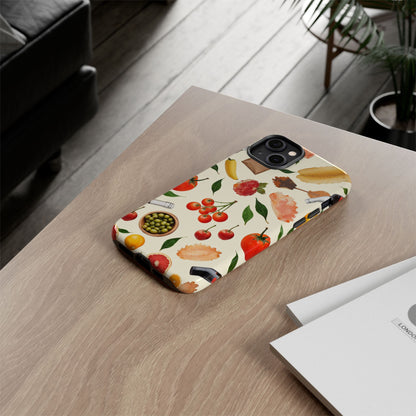 Fresh Fruits & Veggies Pattern Phone Case