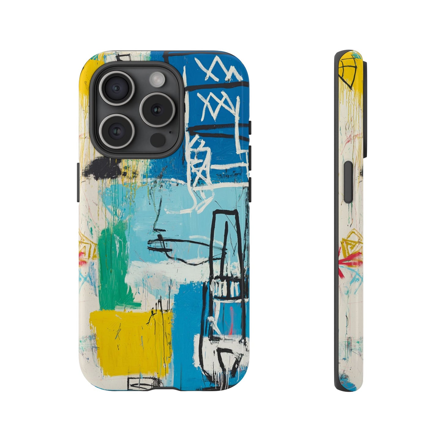 Artistic Phone Case – Jean-Michel Basquiat Graffiti Art - iPhone, Samsung & Google Pixel Cover - Artistic Painting Case,  Art Lover Gift