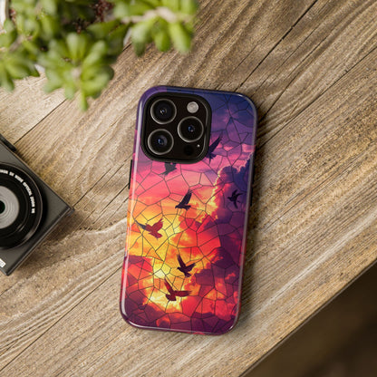 Chorus of Flight – Mosaic Birds Phone Case for iPhone, Samsung & Pixel