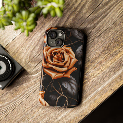 Midnight Gold Rose Mobile Case