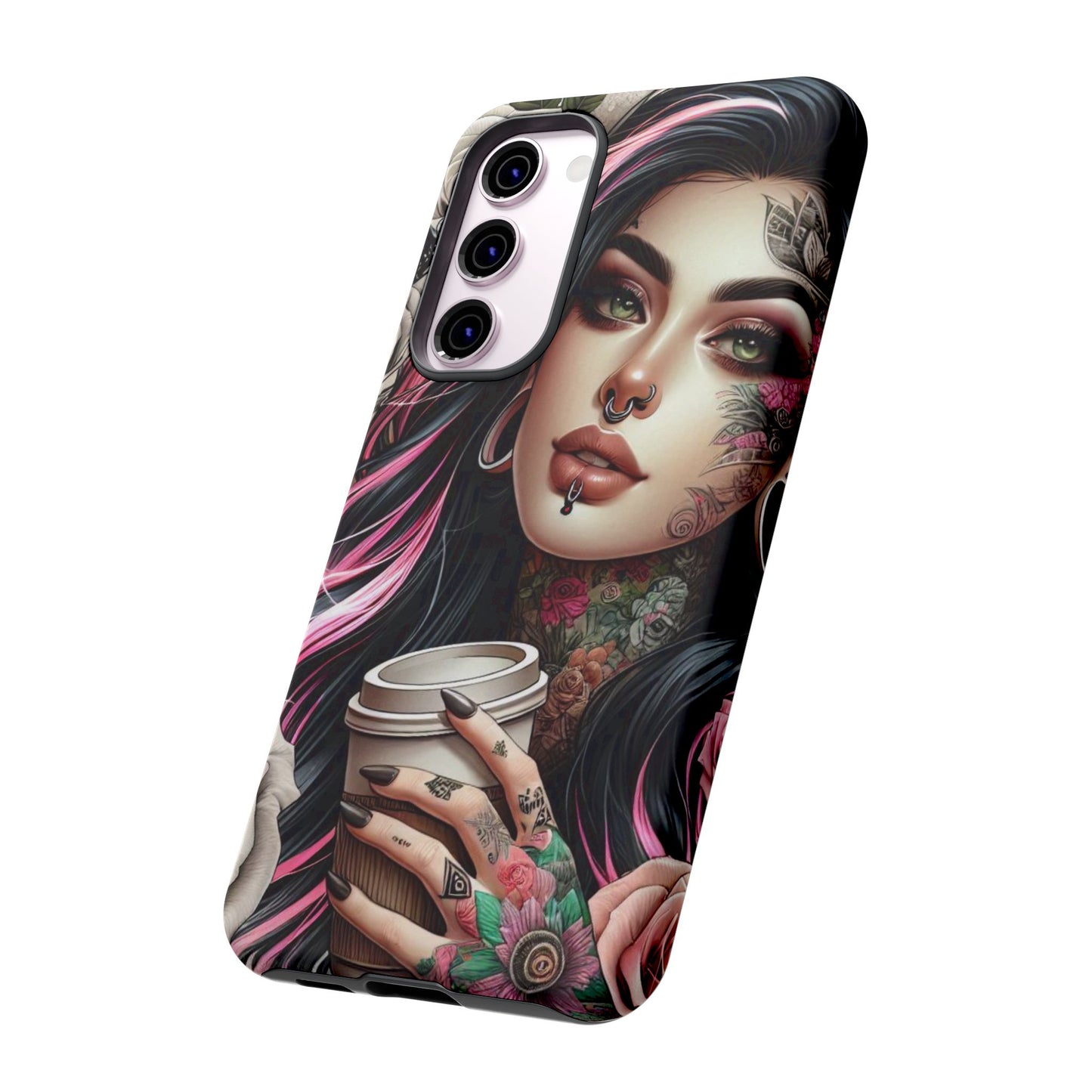 Gothic Rose Coffee Queen Mobile Case