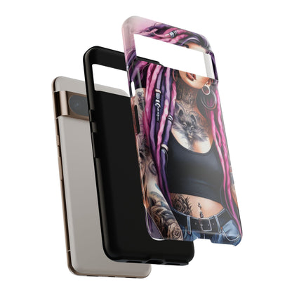Tattooed Rebel – Gothic Cat Spirit Mobile Cover