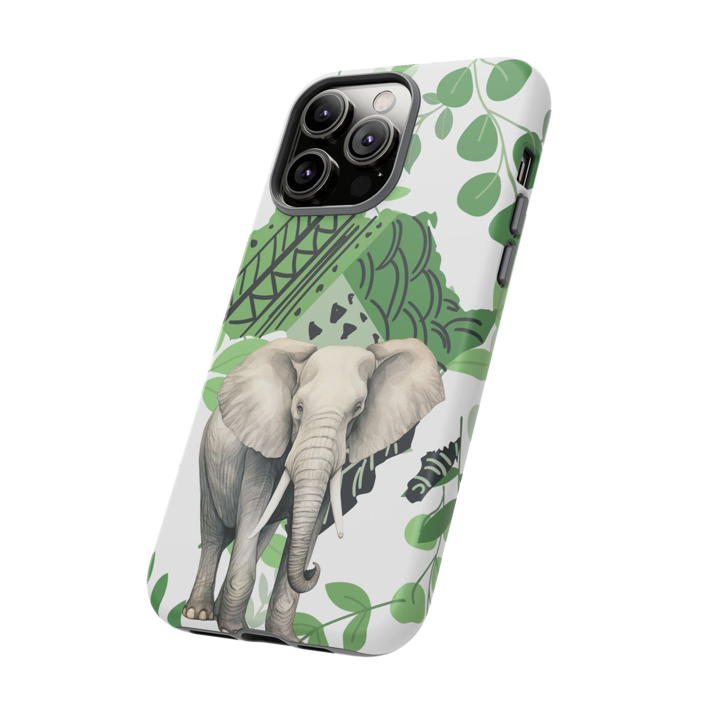 Tropical Elephant Mobile Cover – Nature-Inspired Boho Art