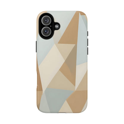 Neutral Geometrical Triangular Abstract Pattern