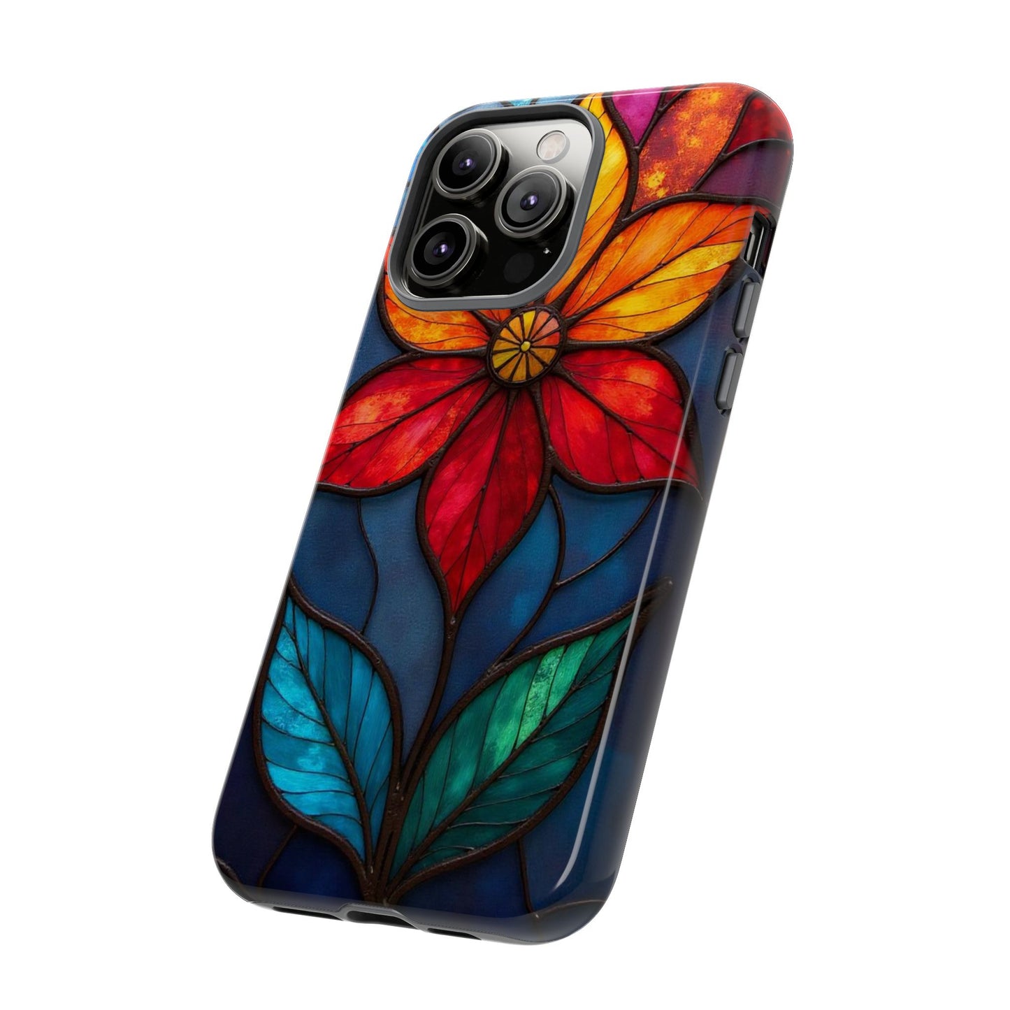 Radiant Blossom: Red and Orange Floral Elegance