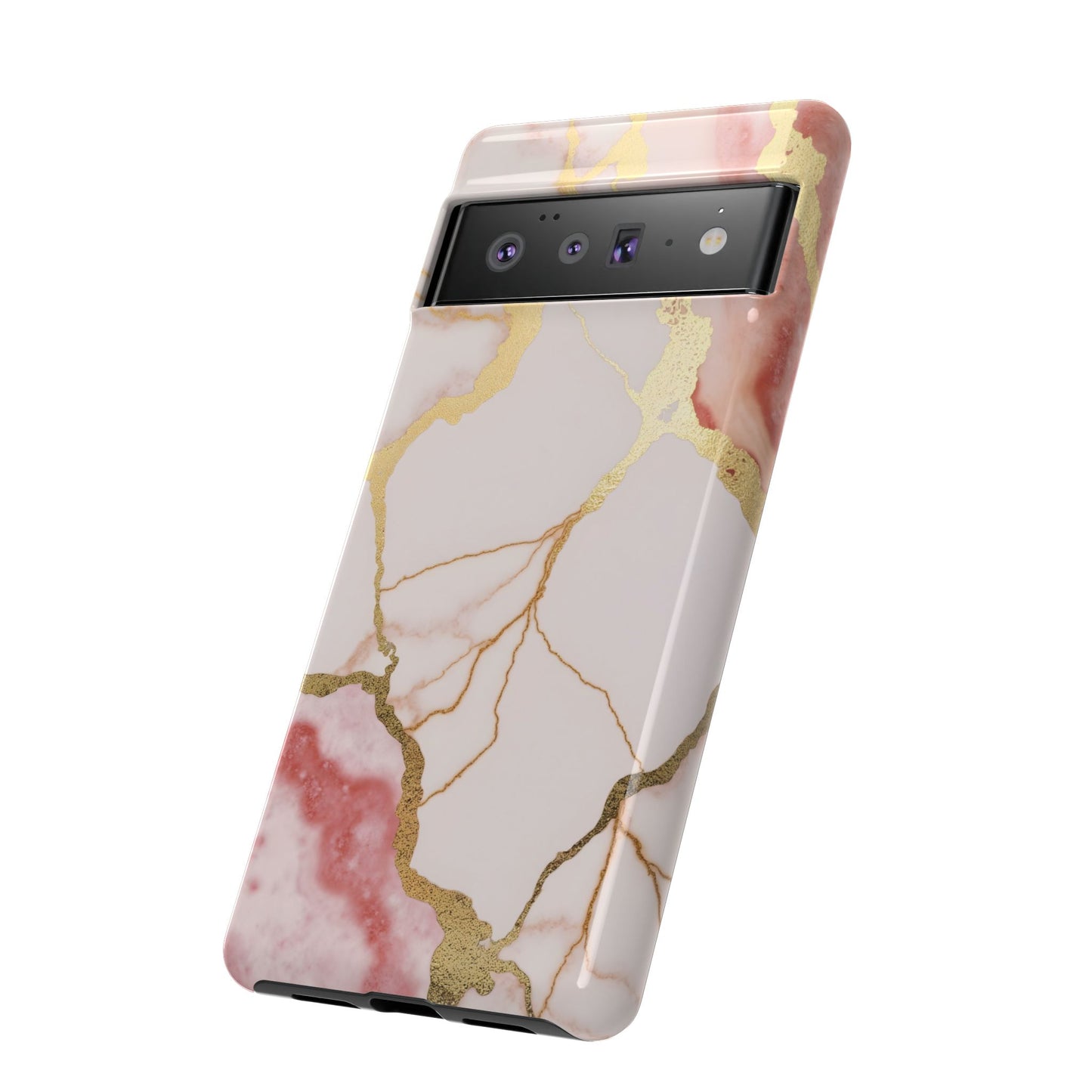 Beautiful Pink Minimal Marble Case Design
