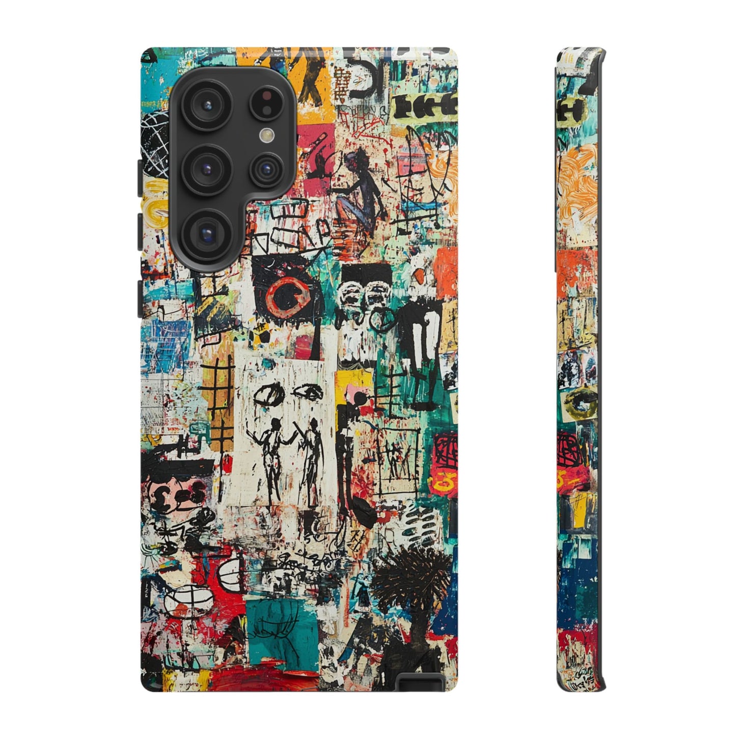 Basquiat Phone Cover – Artistic Modern Graffiti Style - iPhone, Samsung & Google Pixel Cover - Artistic Painting Case,  Art Lover Gift