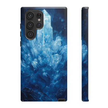 Cosmic Ice Crystal Matching Couple Phone Case – A Dazzling Duo for iPhone, Samsung & Google Pixel