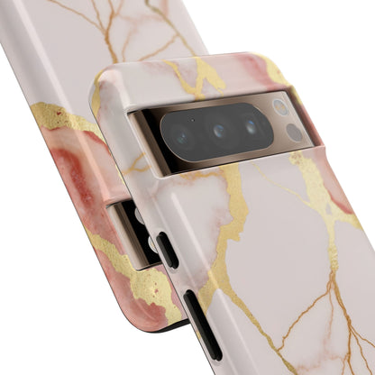 Beautiful Pink Minimal Marble Case Design