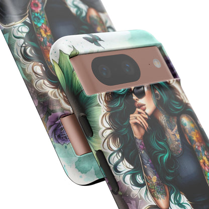 Urban Wildflower – Edgy Tattooed Beauty Mobile Cover